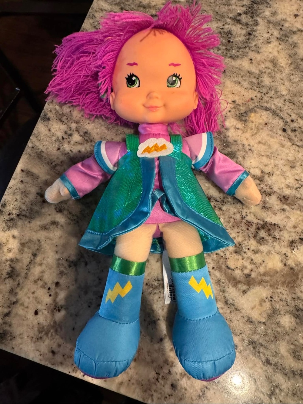 vintage-style Rainbow Brite Stormy plush doll